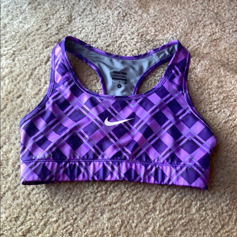 Purple Nike Sports bra